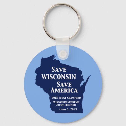 ウィスコンシン最高裁判所にクロフォードの票 キーホルダー (正面)