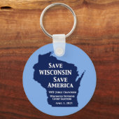 ウィスコンシン最高裁判所にクロフォードの票 キーホルダー (裏面)