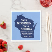 ウィスコンシン最高裁判所にクロフォードの票 スタンダードランチョンナプキン (インサイチュ)