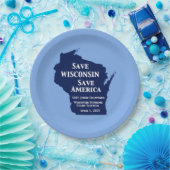 ウィスコンシン最高裁判所にクロフォードの票 ペーパープレート (パーティー)