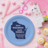 ウィスコンシン最高裁判所にクロフォードの票 ペーパープレート (パーティー)