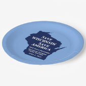 ウィスコンシン最高裁判所にクロフォードの票 ペーパープレート (アングル)