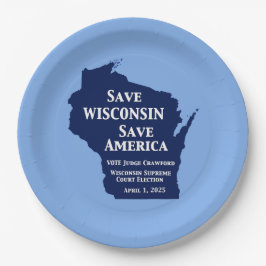 ウィスコンシン最高裁判所にクロフォードの票 ペーパープレート