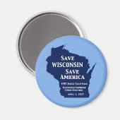 ウィスコンシン最高裁判所にクロフォードの票 マグネット (正面/裏面)