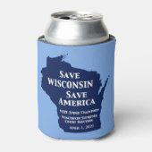ウィスコンシン最高裁判所にクロフォードの票 缶クーラー (缶正面)