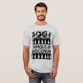 ウィスコンシン有名おもしろい乳牛Tシャツ Tシャツ (正面フル)