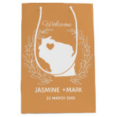 ウィスコンシン氏の結婚へようこそ ミディアムペーパーバッグ (正面)