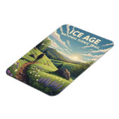 ウィスコンシン氷河国家風光明媚なトレイル旅行 マグネット (左側)