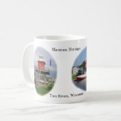 ウィスコンシン海マグの2つの川 コーヒーマグカップ (正面左)