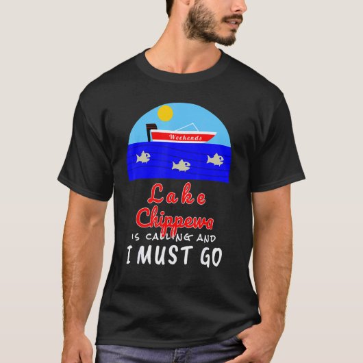 ウィスコンシン湖お土産 Tシャツ (正面)
