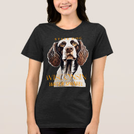 ウィスコンシン準州の犬 ウォーター・スパニエル トライブレンドTシャツ