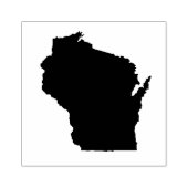 ウィスコンシン無地の州ラバーアートスタンプ ラバースタンプ (インプリント)