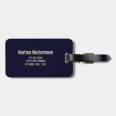 ウィスコンシン統一された州州マップヴィンテージUSA ラゲッジタグ (裏面横)