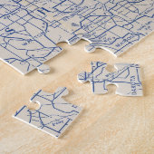 ウィスコンシン自転車道路地図2 ジグソーパズル (側面)