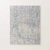 ウィスコンシン自転車道路地図2 ジグソーパズル (縦)