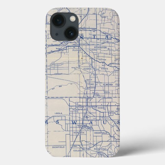 ウィスコンシン自転車道路地図2 Case-Mate iPhoneケース (裏面)