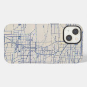 ウィスコンシン自転車道路地図2 iPhoneケース (裏面横)