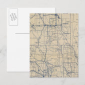 ウィスコンシン自転車道路地図3 ポストカード (正面/裏面)