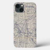 ウィスコンシン自転車道路地図4 Case-Mate iPhoneケース (裏面)