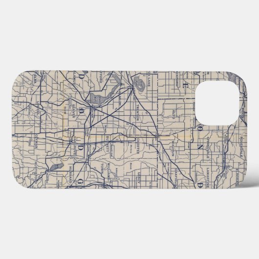 ウィスコンシン自転車道路地図4 Case-Mate iPhoneケース (裏面 (横))