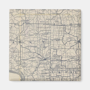 ウィスコンシン自転車道路地図8 マグネット