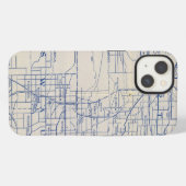 ウィスコンシン自転車道路地図 2 iPhoneケース (裏面横)