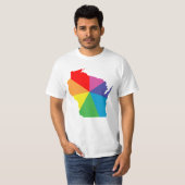 ウィスコンシン色バースト Tシャツ (正面フル)