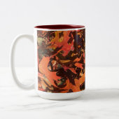 ウィスコンシン葉州レッドオーク ツートーンマグカップ (左)