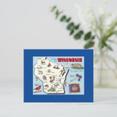 ウィスコンシン葉書からのヴィンテージ ポストカード (スタンド正面)