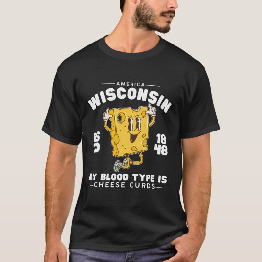 ウィスコンシン血液型 Tシャツ (正面)