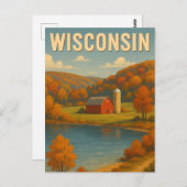 ウィスコンシン農場はがき ポストカード (正面/裏面)