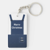 ウィスコンシン農家よだれかけオーバーオール キーホルダー (裏面)