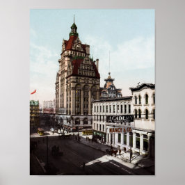 ウィスコンシン通りインミルウォーキー – 1900フォトクロム ポスター