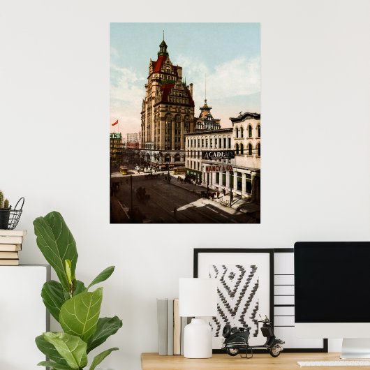 ウィスコンシン通りミルウォーキー ポスター (ホームオフィス)