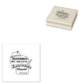 ウィスコンシン酪農ランド差出人住所州 ラバースタンプ (押印)