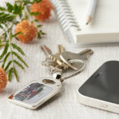 ウィスコンシン金属キーチェーン キーホルダー (側面)