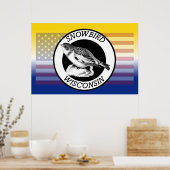 ウィスコンシン雪の鳥 ポスター (キッチン)