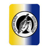 ウィスコンシン雪の鳥 マグネット (縦)