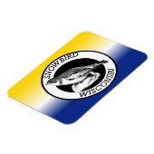 ウィスコンシン雪の鳥 マグネット (左側)