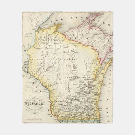 ウィスコンシン6 フリースブランケット (正面)