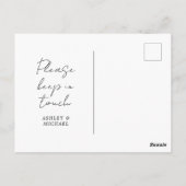 ウィスコンシン |アドレスの変更 ポストカード (裏面)