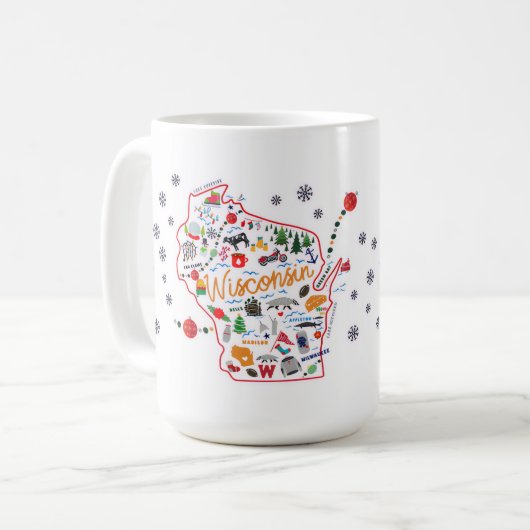 ウィスコンシン・ウィンター・マグ コーヒーマグカップ (正面左)