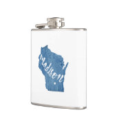 ウィスコンシン・ウッド・グレイン・マディソン フラスク (左)