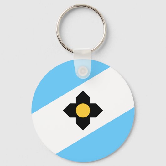 ウィスコンシン・キーチェーン・マディソン国旗 キーホルダー (正面)