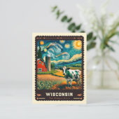 ウィスコンシン |ビンセント・ヴァン・ゴッホインスパイア ポストカード (スタンド正面)
