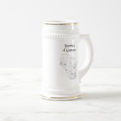 ウィスコンシン·ビールをテーマにしたビール·スタイン ビールジョッキ (正面右)