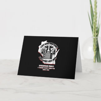 ウィスコンシン ピクニック 牛 ビール&チーズ&アコーディオン カード