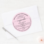 ウィスコンシン ピンク カップケーキ ラベル コテージ法ラベル (封筒)