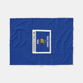 ウィスコンシン フリースブランケット (正面(横))