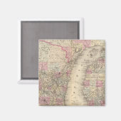 ウィスコンシン・ミシガン マグネット (正面/裏面)